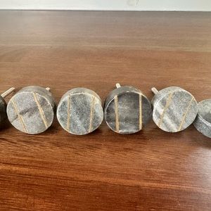 Handmade stone cabinet knobs
